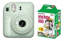 Cámara Fujifilm Instax Mini 12 Mint Green + 20 Fotos 