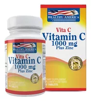 Vitamina C +zinc 1000mg 100 Tbs - Unidad a $59900