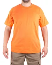 Remera Algodon Lisa Naranja Talle Especial Duc405d