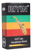 Caixa Palheta Riyin Sax Alto 2,5 Com 10 Unidades