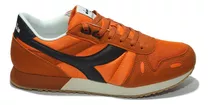 Zapatillas Diadora Modelo Urban Destra - Naranja Con Negro