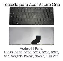 Teclado Nuevo Para Laptop Acer Aspire One D255 D257 D260 
