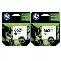 Kit 2 Cartuchos Hp ( 662xl Preto + Color ) Originais