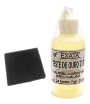 Kit Teste Ouro Prata - Pedra De Toque + Ácido 18k Com 30 Ml