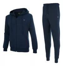 Campera Deportiva Hombre Capucha Pantalon Chupin Algodon 