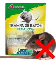 Trampa Para Ratas Ratones Pericotes Pegamento Adhesivo X12