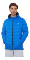 Parka Outdoor Hombre Full Zipper Nylon Rec Azul Royal Corona