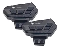 Pack X2 Intercomunicadores Bluetooth P/ Moto Fox S21 Plus