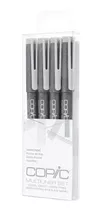 Copic Multiliner Set Cool Gray  0.05 / 0.1 / 0.3 / 0.5 Mm