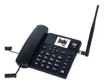 Telefone Celular De Mesa 5 Bandas Wifi 3g Bedinsat Bdf12 Cor Preto