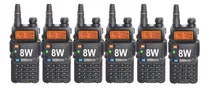 Kit X 6 Uni Handy Baofeng Uv5r Handie Walkie Talkie Radio