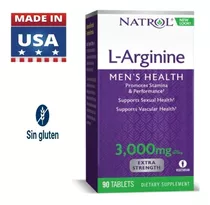L Arginina Natrol 3000 Mg L Arginine 90 Tabletas Made In Usa