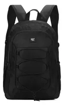 Mochila Liceal Estudiante Aoking Xn3303-5 Color Negro Diseño De La Tela Liso