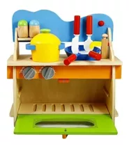 Cocina Niñas Juguete Infantil Didáctico De Madera