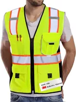 Chaleco De Seguridad Dib Safety, Clase 2, Talla L, Amarillo