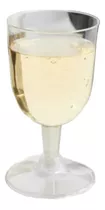 Vaso Acrilico Plastico Paq. 4 Unid Champagne Transpa 260 Ml