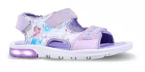 Sandalias Footy Frozen Disney Luces Led Niñas Abrojos