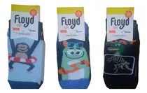 Pack X 3 Pares Soquetes Antideslizantes Niños /as Floyd 63