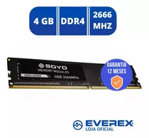 Memória Soyo Ddr4 Udimm 4 Gb 2666 Mhz - Soyo