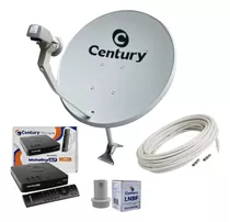 Kit Elsys Receptor E Antena 60cm Oi Tv Livre Hd Lnbf E Cabo 