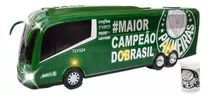 Miniatura Novo Ônibus Palmeiras Som Bluetooth E Luzes
