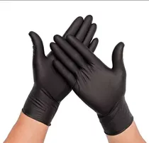 Guantes Nitrilo Quirurgico Negro X 100 Unidades 