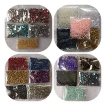 Kit Pedrarias De Unhas 8.400 Pedras Strass Margarida +brinde