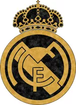 Parche Real Madrid Dorado Aplique Textil Pegar Plancha