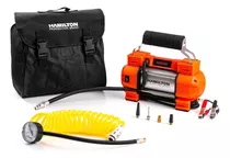 Compresor Portátil Auto 12v Hamilton Profesional +accesorios