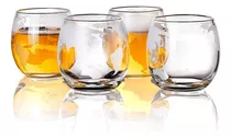Set 4 Vasos De Whisky Cristal Copa De Cóctel Vasos De Bar