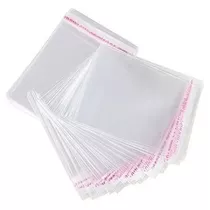 250 Bolsas De Celofan 9,5x22+3cm Transparentes Autoadhesivas