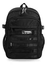 Chimola Mochila Espalda Army 17 Pulgadas Fs47 Color Negro Diseño De La Tela Liso