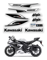 Kit Adesivo Compatível Kawasaki Ninja Zx-6r 636 2013 Branca