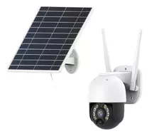 Cámara Seguridad Exterior Panel Solar Wifi 1080p Movimiento