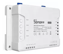 Sonoff 4 Canais Wifi Interruptor Inteligente App Android Ios - Automação Residencial Compatível Com Google Home / Alexa