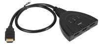 Interruptor Automático Co Preto De 3 Portas Hdmi Multi