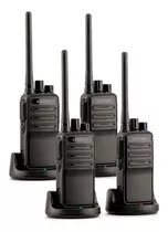 04 Rádios Comunicadores Walktalk Pretos Intelbras Rc 3002 G2