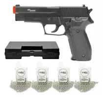 Pistola Pressão P226 Mola Slide Metal 4,5 + Kit - Cybergun