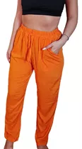 Pantalon De Fibrana Con Cintura Elastizada