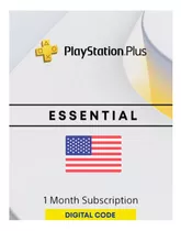Tarjeta Psn Playstation Plus Esencial 1 Mes Region Usa