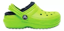 Crocs Corderito Niña Original | Classic Lined Clog | Verde