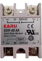 Relé De Estado Sólido Ssr-40aa Control Y Salida Ac, 380vac