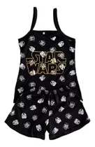 Pijama Star Wars Short Y Blusa Dama  Verano