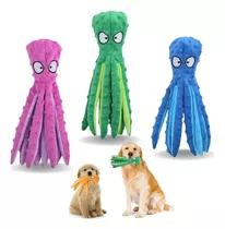 Brinquedo Pet Pelúcia Cães Polvo Amigo Octopus C/ Som Plus