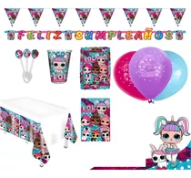 Kit Infantil Decoración Fiesta - Lol Surprise X20 Invitados