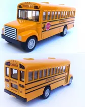 Ônibus Escolar Americano Miniatura Ferro Coleção Antigo 13cm