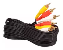 Cable De Audio Y Video (3 Rca) De 30 Metros, Gold Rh9138