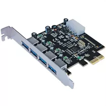 Tarjeta Pci Express A 4 Puertos Usb 3.0 Manhattan Alta Vel