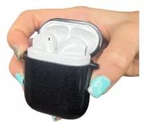 Funda Compatible Con AirPods 1 Y 2 Rígida Anti Golpes Brilla