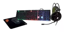 Combo Teclado + Mouse + Mousepad + Headphone Argos Tm304